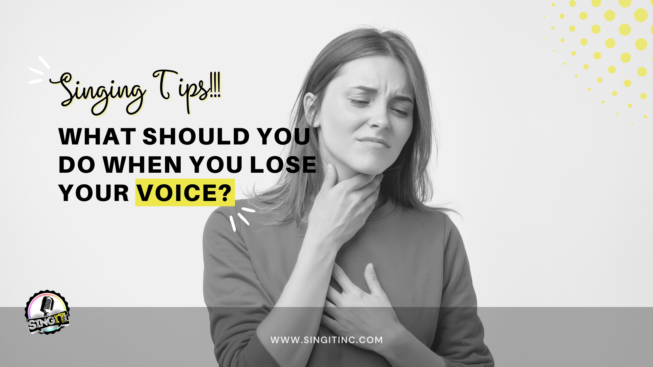 Losing your voice as a singer